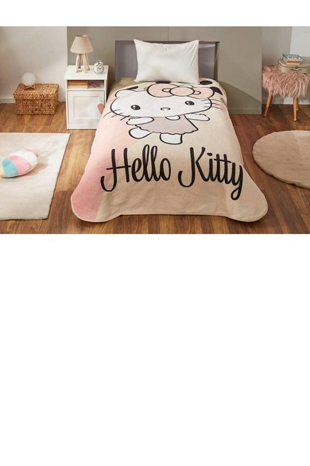 Lisanslı Tek Kişilik Hello Kıtty Sprıng Battaniye - 1