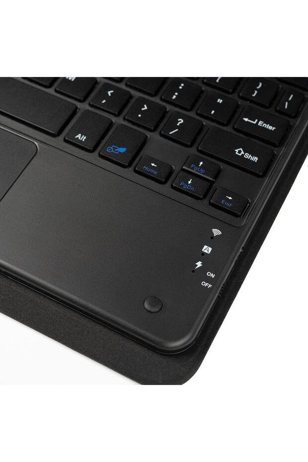 iPad 10. Nesil 2022 10.9" Uyumlu Klavyeli Kılıf Standlı Bluetooth Klavye Trackpad Keyboard - 5