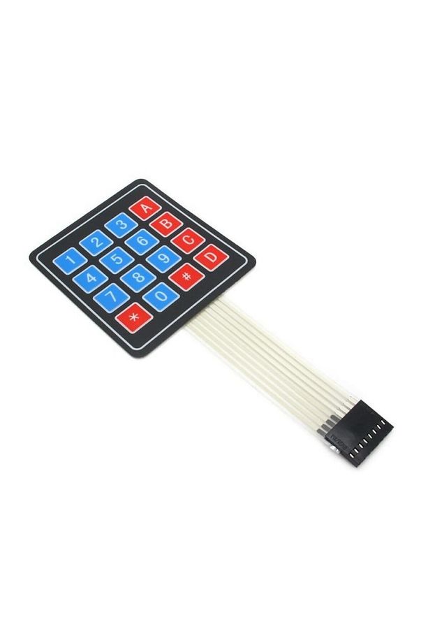 4 X 4 Matrix Membran Keypad 16 Buton Tuş Takımı Keyboard Klavye Alarm Şifre Kilit - 3