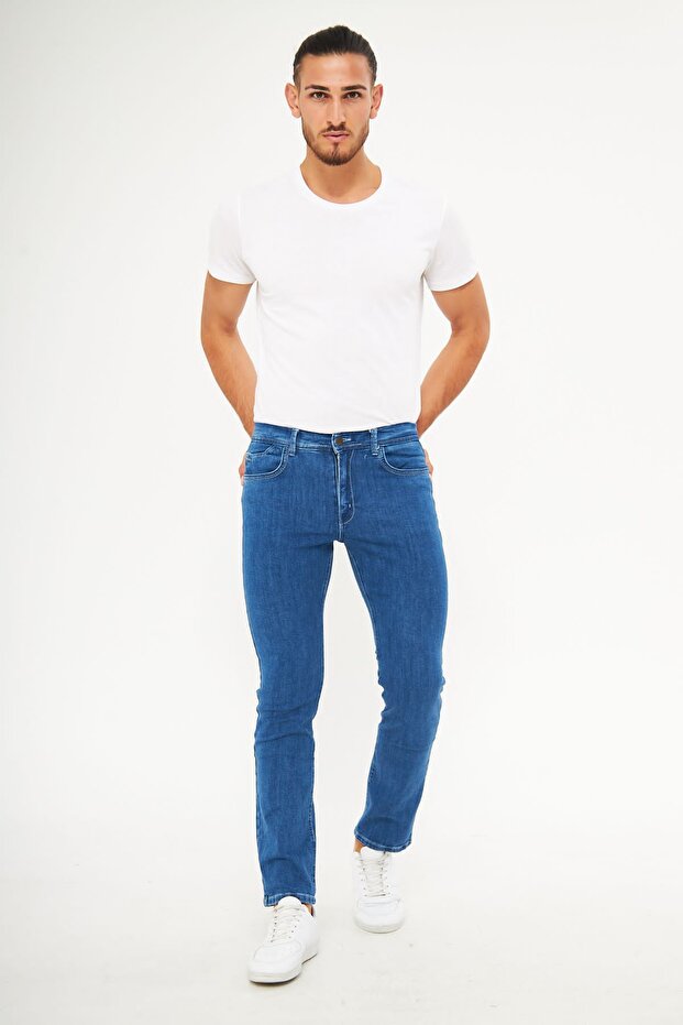 بنطلون جينز رجالي عادي - 1
