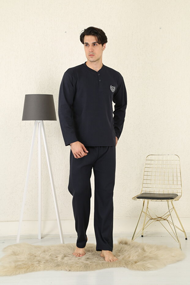 %100 PAMUKLU ERKEK PİJAMA TAKIMI 1065 - 3