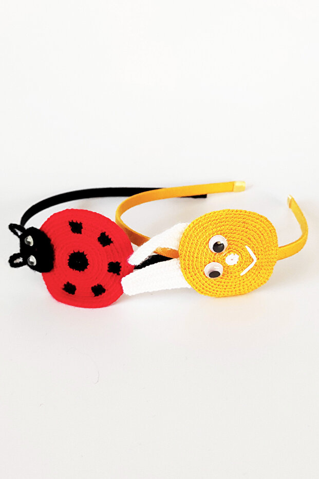 Ladybug and Bunny - Knitted Double Children's Crown Set - Children's World