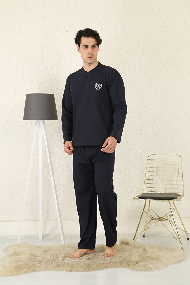 %100 PAMUKLU ERKEK PİJAMA TAKIMI 1065 - 2