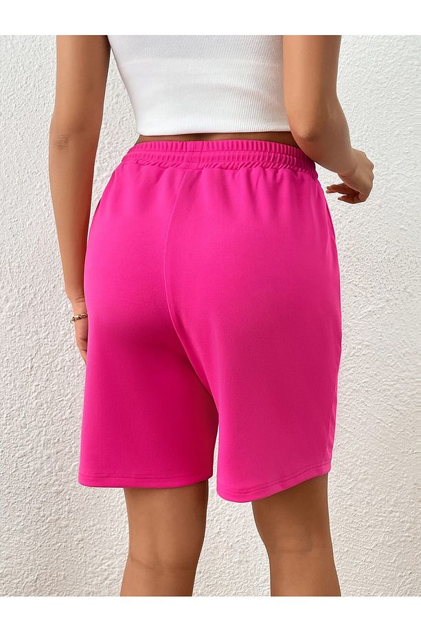 Coolane Letter Graphic Drawstring Waist Track Şort - 2