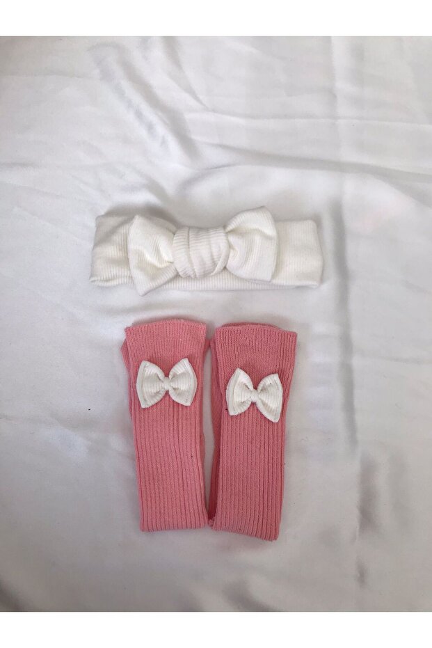Ribbon Socks Bandana Set, bandana socks set
