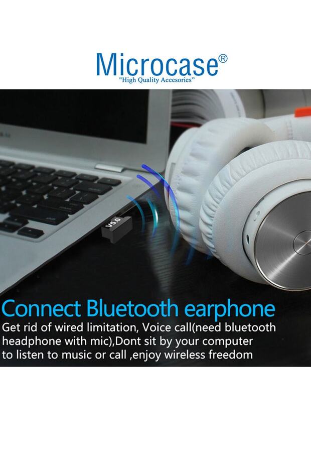 Mini V5.0 Usb Dual Mode Bluetooth Dongle 5.0 Çift Modlu Bluetooth Adaptör Al2683 - 2