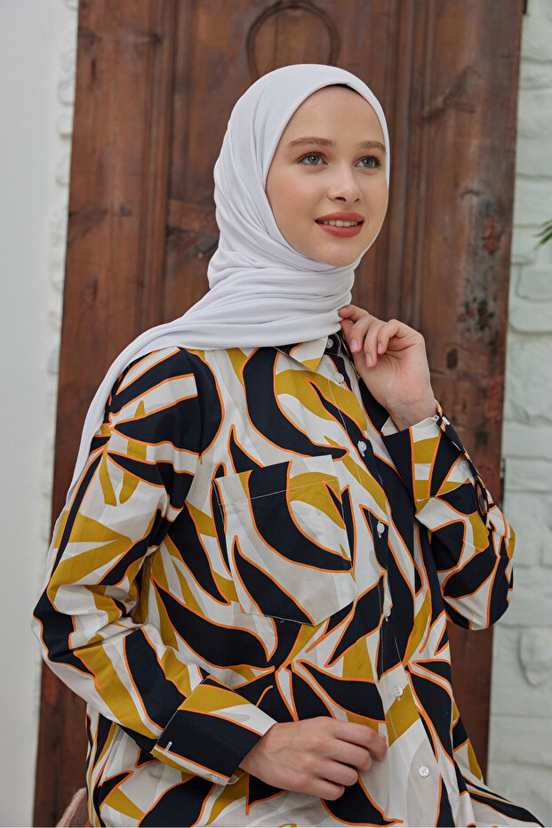 white combed cotton shawl - 5
