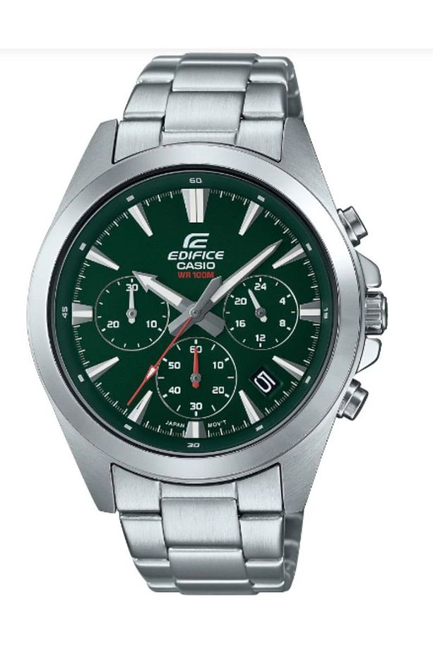 EFV-630D-3AVUDF Analog Çelik Gri Yeşil Kadran 44 mm Erkek Kol Saati - 1
