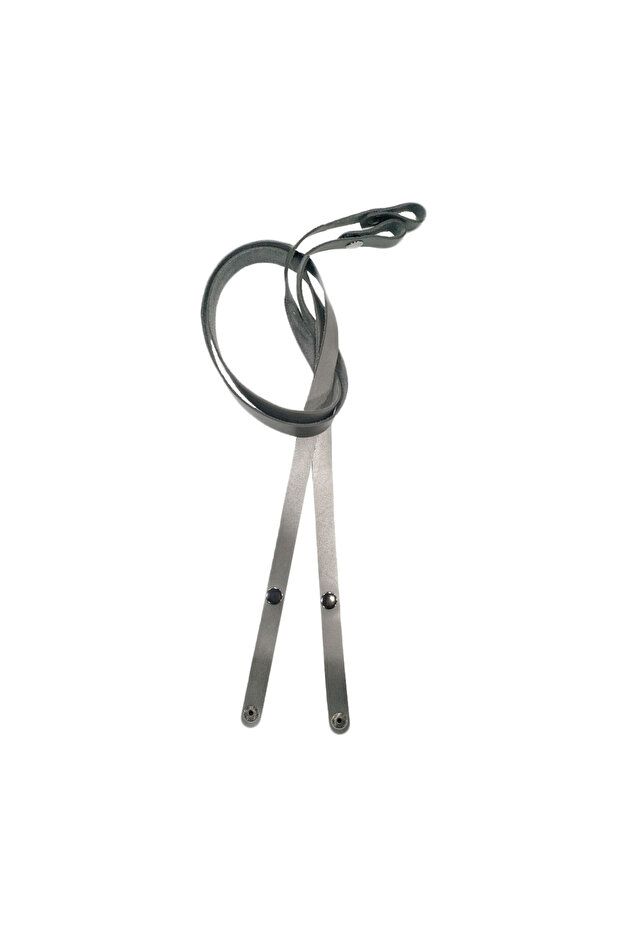 Gri Çıtçıtlı Çanta Sapı - 1