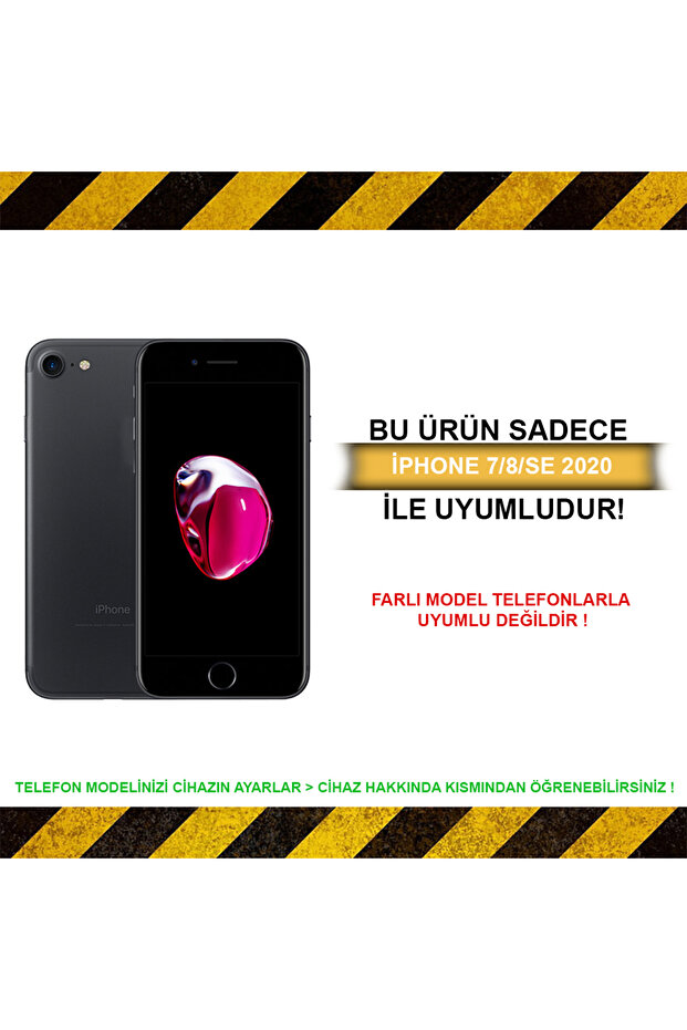 İphone 7/8/Se2020 Uyumlu Lüx 2Mm Kamera Korumalı ArtAesthetıc Desenli Silikon Kılıf - 2