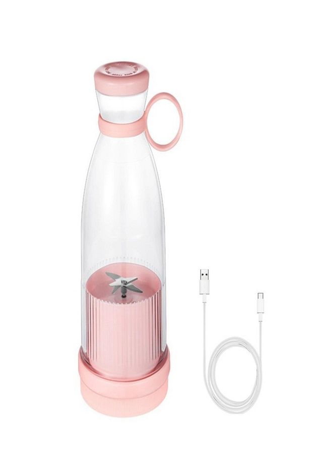 Mini Juice Taşınabilir Blender Plastik Şişe Smoothie Milkshake Usb Şarj Edilebilir 420 Ml. - 2