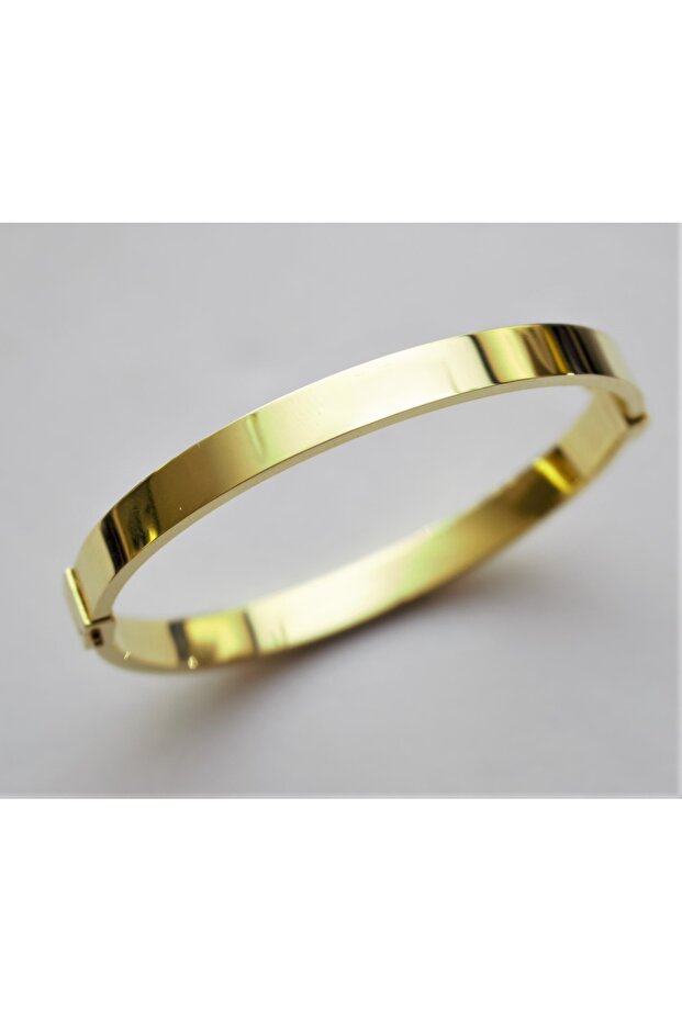 14 Ayar Altın Kelepçe Bilezik - 3