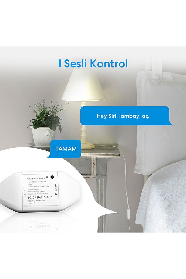Wi-fi Apple Homekit Google Assistant Ve Alexa Uyumlu Akıllı Anahtar - 5