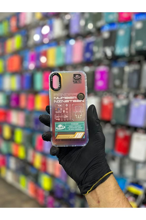Iphone X Chop Hologramlı Silikonlu Kılıf - 1