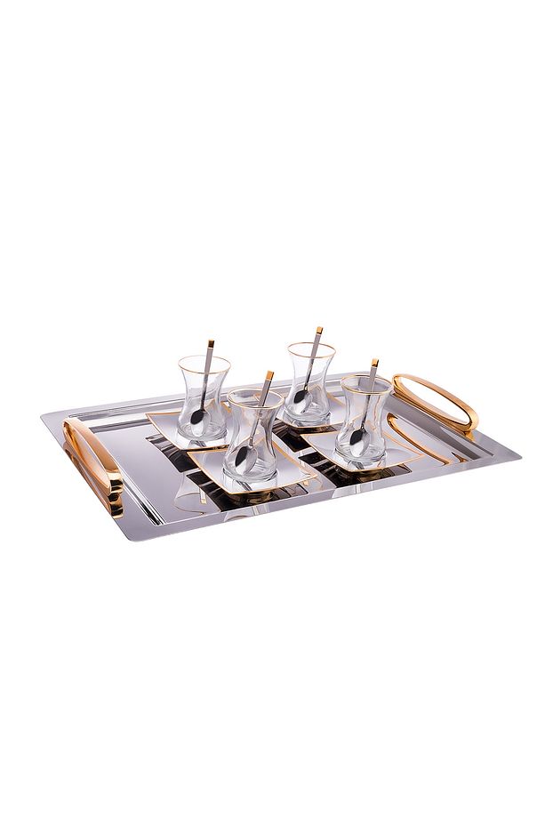 Lukas 19 Parça Çay Seti 125 ml Gold - 2