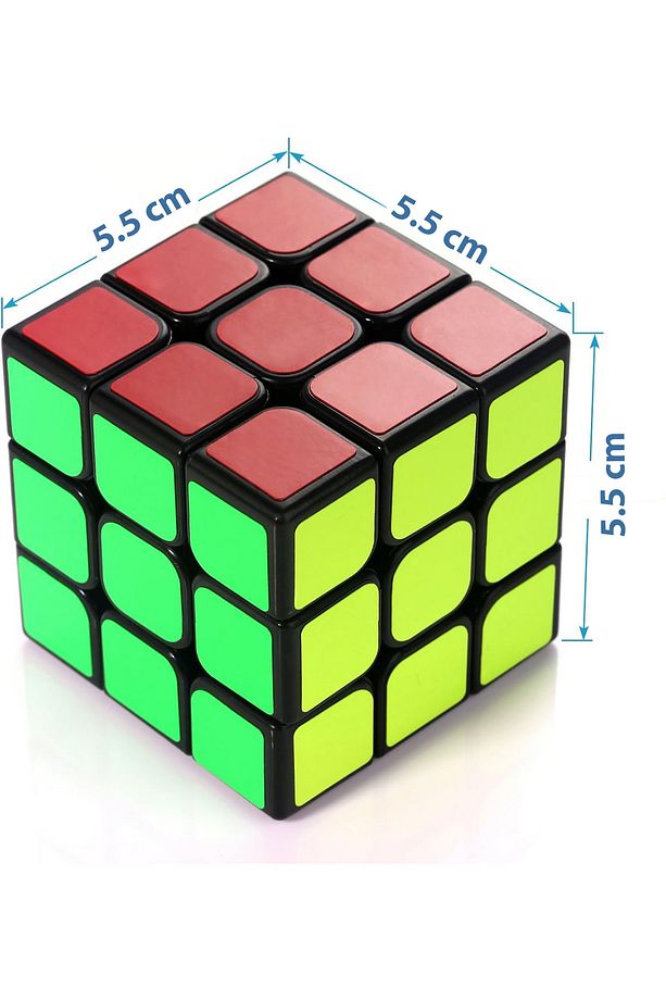 3 adet Speed Cupe Küp Zeka Küpü 3x3 Hız Küpü,Fidget Oyuncak Seyahat Zeka Oyunu - 7