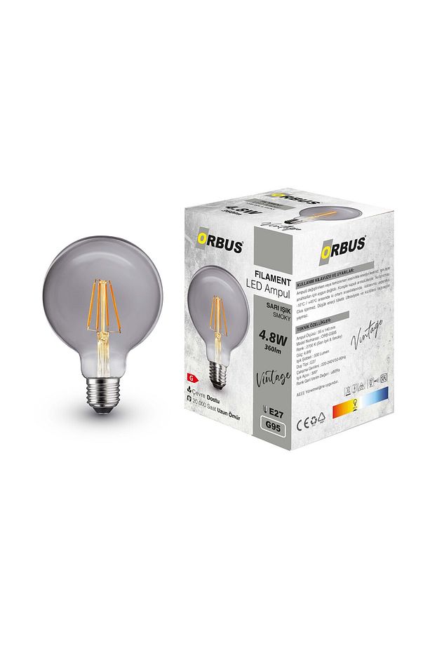 Globe GS95 4.8W SMOKY Ampul 360lm Sari Işik - 2