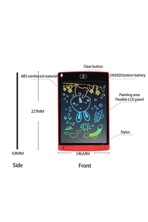 8.5İnç Sketchpad LCD Yazma Tableti Çocuk İçin Kalem Çizim Graffiti El Yazısı Blackboard Resim Panosu - 4