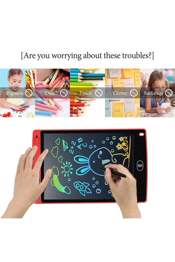 8.5İnç Sketchpad LCD Yazma Tableti Çocuk İçin Kalem Çizim Graffiti El Yazısı Blackboard Resim Panosu - 3