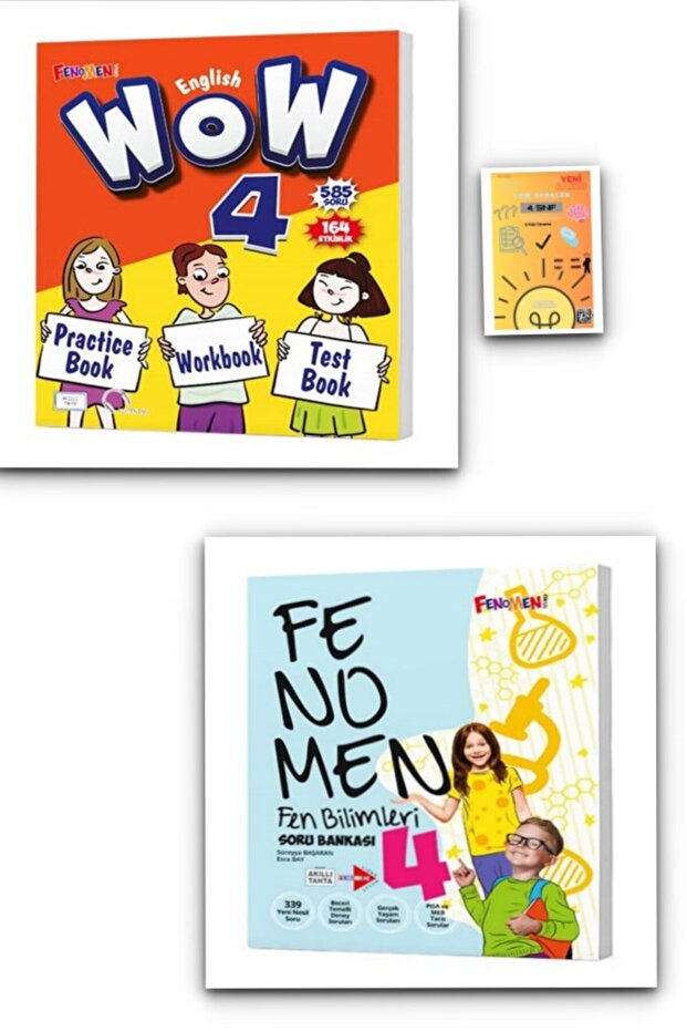4.Sınıf Wow Practice Book Set + Fenomen Çocuk Fen Bilimleri Soru Bankası+ Denemeler - 1