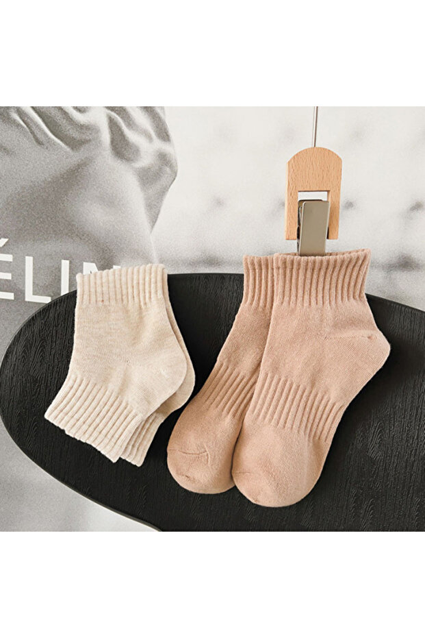 4 أزواج من الجوارب النسائية الشتوية ذات نصف جوارب اقتصادية مرنة - 4