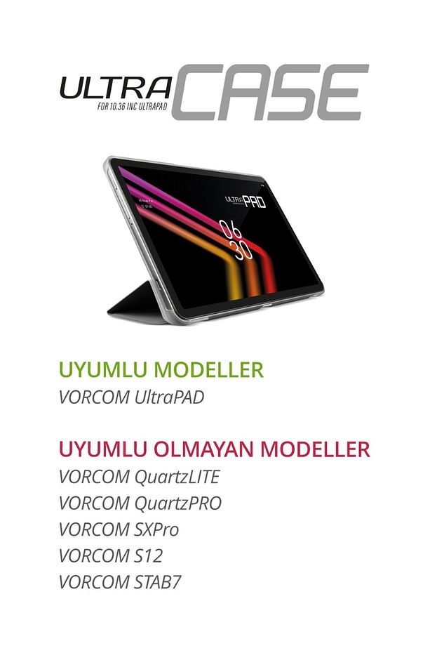 Ultraset Ultrapad Tablet Için Kapaklı Şeffaf Kılıf Ve Hw25 Şarj Adaptörü - 5