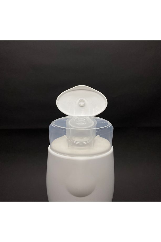 450 CC ŞAMPUAN ŞİŞESİ - BEYAZ - KAPAKLI - 400 ML BOŞ ŞAMPUAN ŞİŞESİ - POLİETİLEN - KOZMETİK AMBALAJ - 3