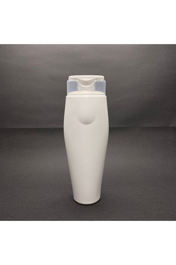 450 CC ŞAMPUAN ŞİŞESİ - BEYAZ - KAPAKLI - 400 ML BOŞ ŞAMPUAN ŞİŞESİ - POLİETİLEN - KOZMETİK AMBALAJ - 1