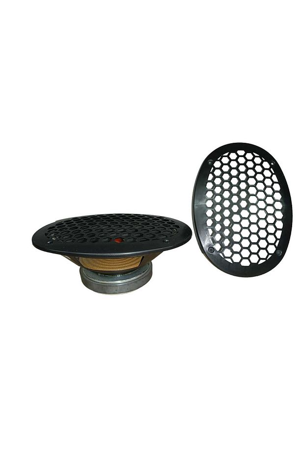 OVAL HOPARLÖR VE MİDRANGE KORUMA KAPAĞI SİYAH PLASTİK 1TAKIM (2ADET) - 2