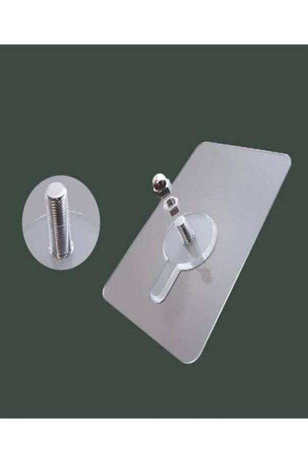 Kendinden Yapışkanlı Askı Aparatı Banyo&Mutfak Askı Aparatı Tablo Askılığı Saat Askılığı (4 Adet) - 1
