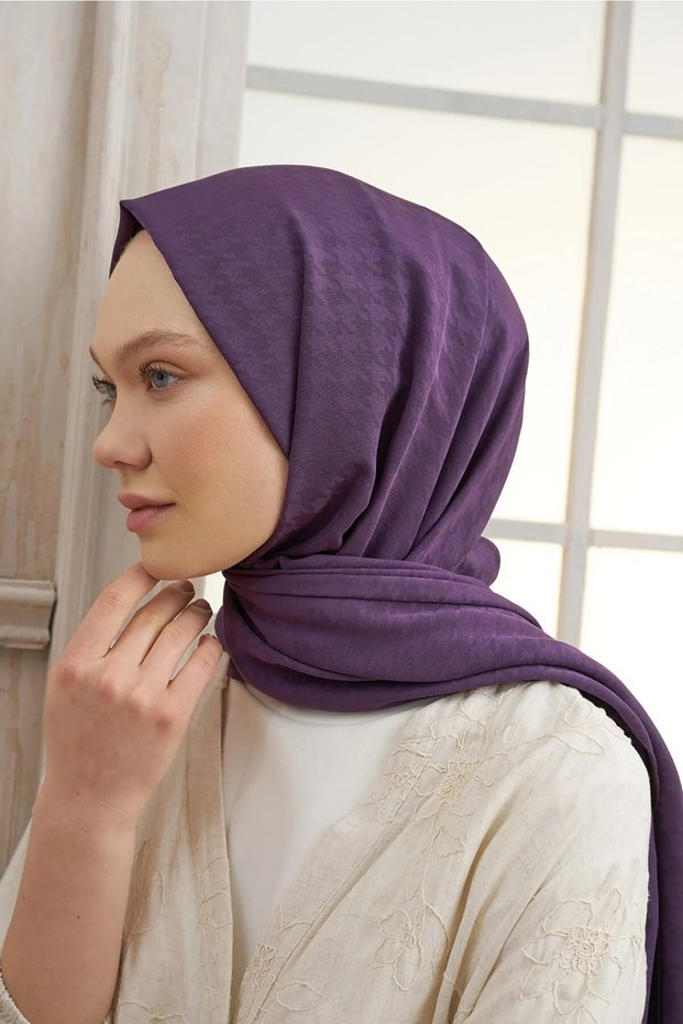 Armanda Houndstooth منقوشة جاكار شال-نمط-12