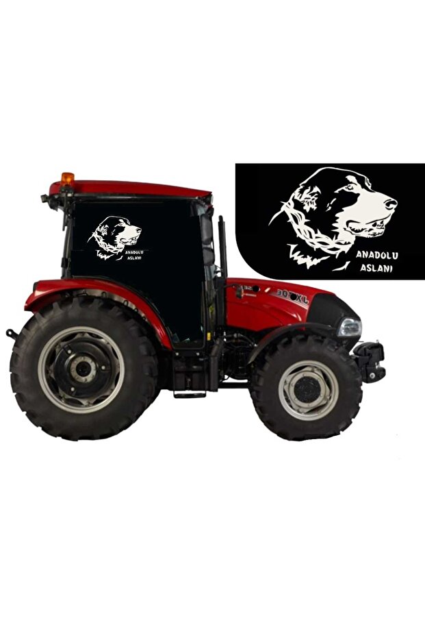 Kangal Anatolian Lion sticker white tractor vehicle car