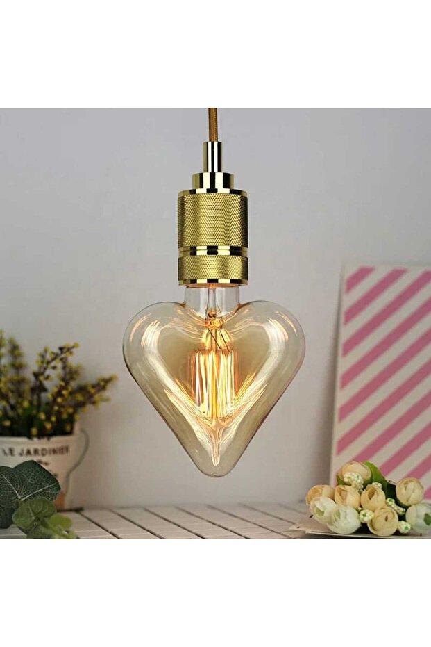 Kalp Rustik Ampul Rustik Led Ampul Rustik Lamba E27 - 2