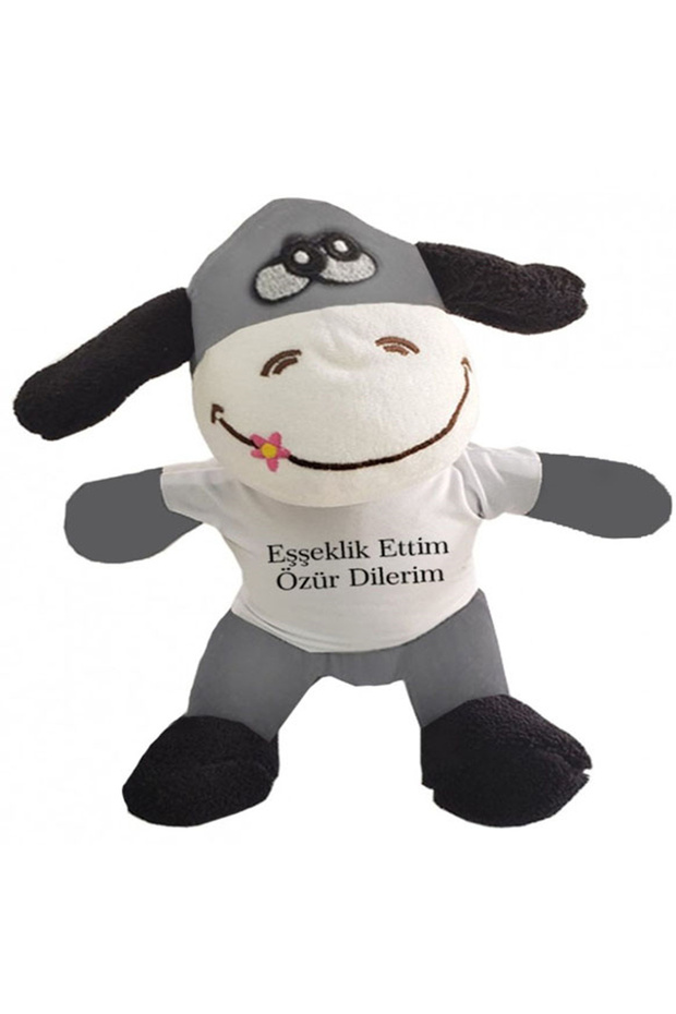 Plush donkey design humorous donkey plush with inscription "I put sympathize