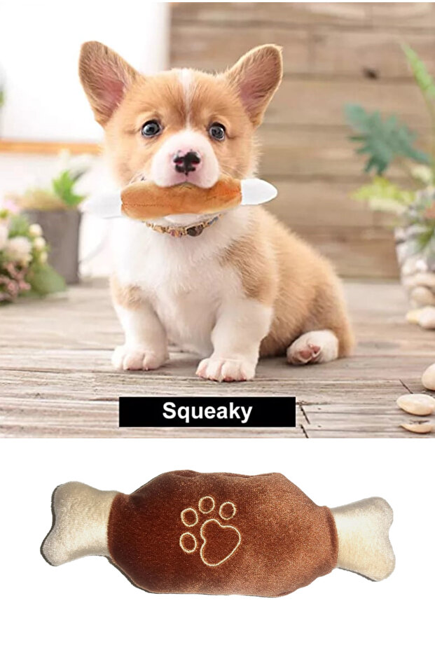 Plush Bone Resistant Sound-Producing Dog Toy
