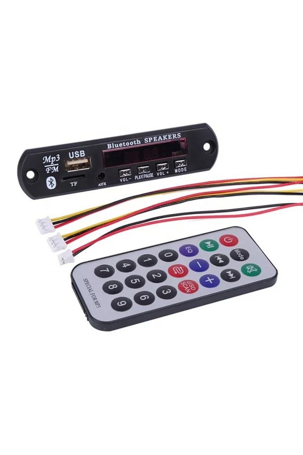 Mikrofonlu-bluetooth-radyo-usb-aux Mp3 Çalar 12 Volt 10 ADET - 2