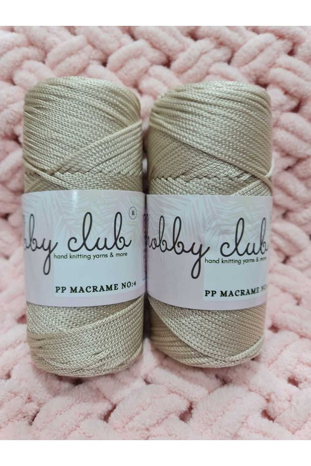 [2 Adet] Be? 4no 200 gr Polyester Makrome Orta Kalın Supla Ve Çanta Ipliği Tığ No 3,5 Veya 4 - 1