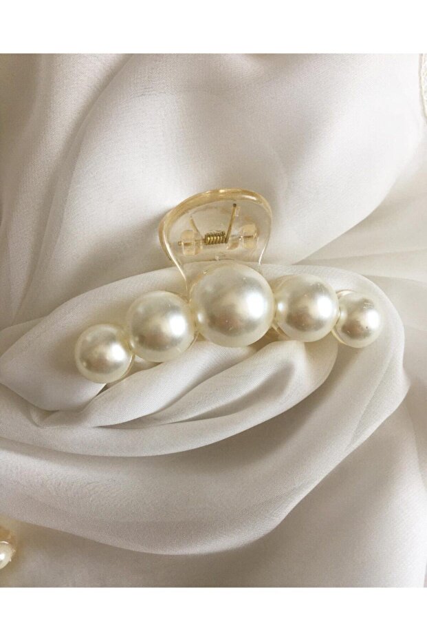 مشبك مزلاج مع لؤلؤ مقاس كبير - 3