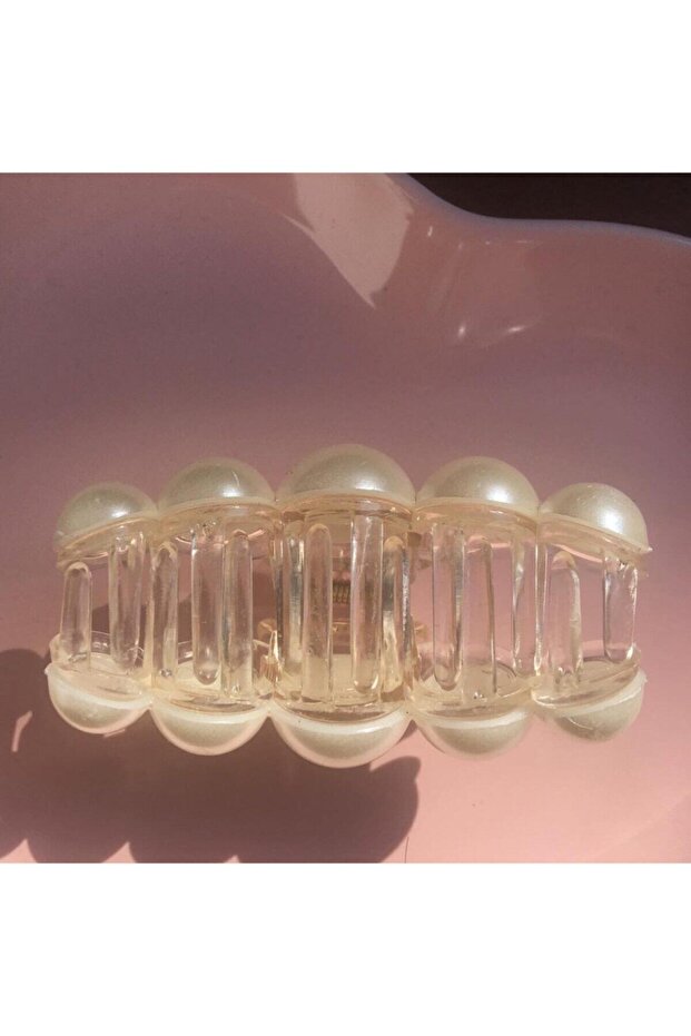 مشبك مزلاج مع لؤلؤ مقاس كبير - 4