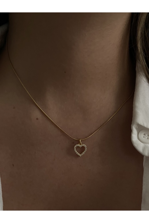 Çelik Kalpli Basic Kolye - 2