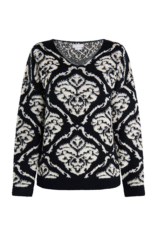 Strick Pullover sivene - 1