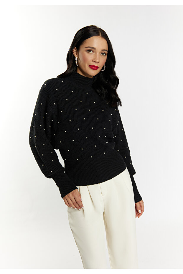 Caneva Perlen Strickpullover - 2
