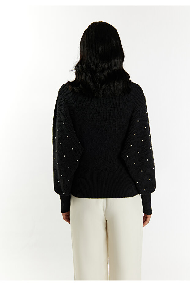 Caneva Perlen Strickpullover - 4