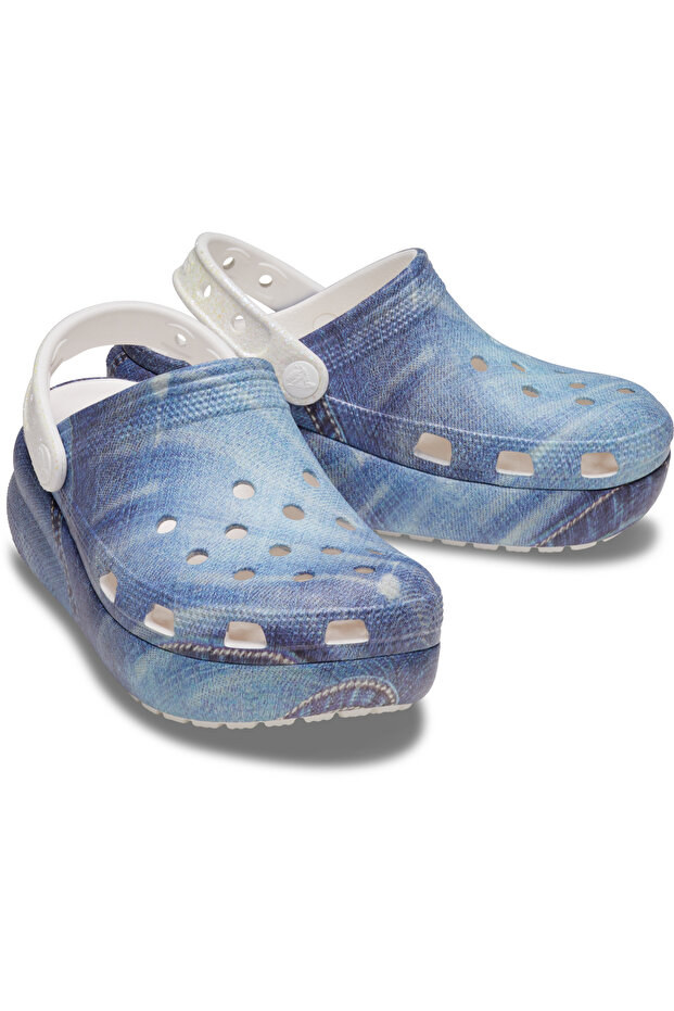 Classic Cutie Denim Clog K - White/Multi - 1
