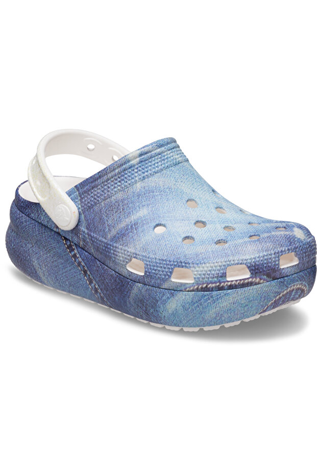 Classic Cutie Denim Clog K - White/Multi - 4