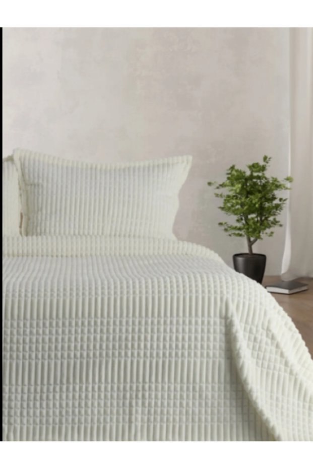 ZIGANA HOME BATTAL SIZE BLANKET MODERN LINE-MERINOS 220X240 WITH 2 PILLOW COVERS &20,09&
