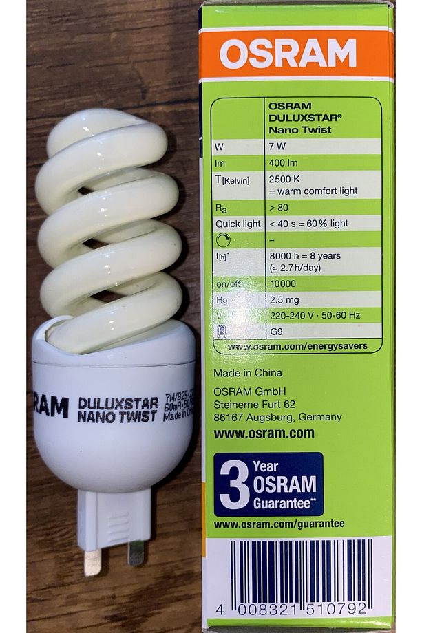 10 Adet G9 Duylu 7w 2500k Sarı Işık Tasarruflu Ampul Ledvance Dstar Nanotw - 4