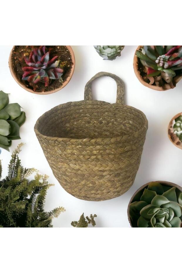 T. Concept Rattan Wicker Decorative Basket - Single Handle, Thread and Multi-Purpose, Hanger Basket Large - 3