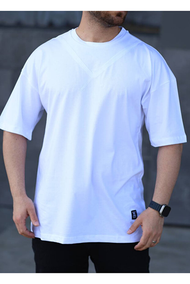 Oversize Men's T-Shirt X Patterned White - 2