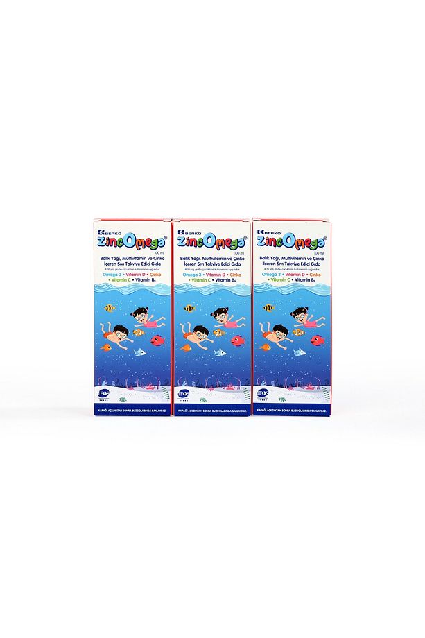Zincomega Balık Yağı Şurubu 100 ml 3*adet Skt:01.2025 - 1